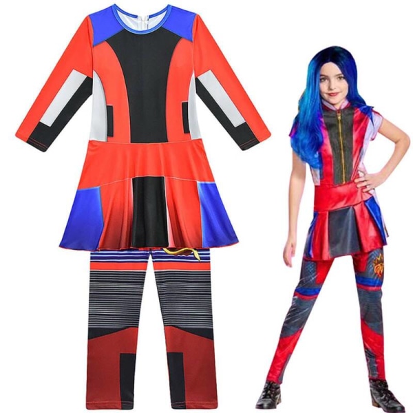 Tjejdräkt Audrey Mal Evie Jumpsuit för Halloween-fest Multicolor 10-11 Years
