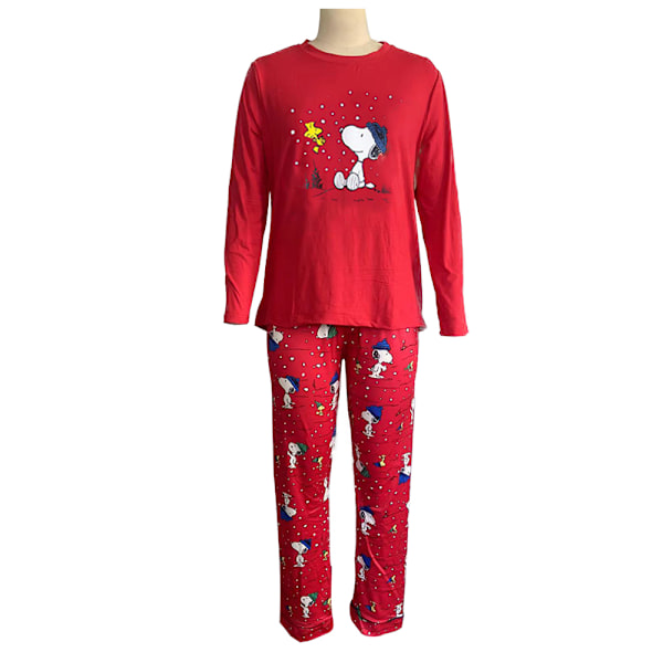 Familjematchande Julpyjamas Set Julmotiv Tryckt Nattkläder Julpyjamas Set för Par och Barn Men 2XL