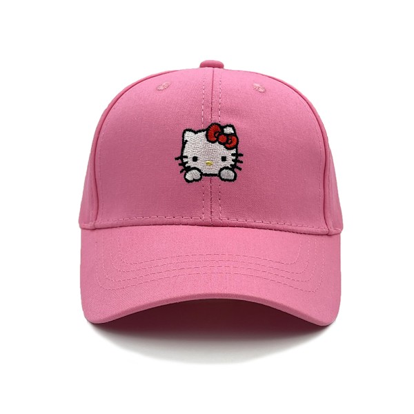 Barn Pojkar Flickor Cartoon Print Baseball Cap Justerbar Solhatt KT Cat