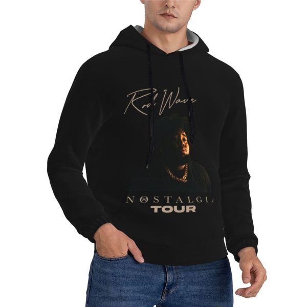Herr Dam Rod Wave Hoodie Nostalgi Tour Musik Hip-Hop Sweatshirt Pullover Toppar S
