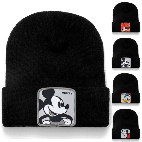 Super Mario Tryckt Stickad Mössa Beanie Unisex Vinter Varma Casual Fashion Mössa D