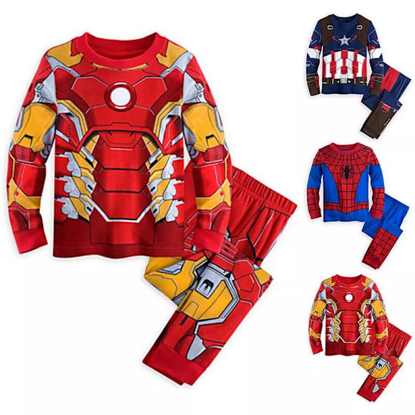 Barnens Avengers Halloween Kostym Set Pojkar Hawaii Party Outfit Spider-Man 120cn