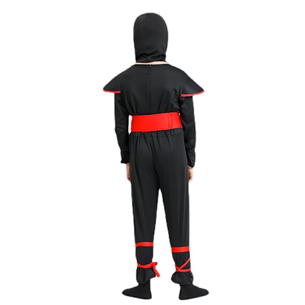 Fun World Svart Ninja Halloween Maskeraddräkt för Barn, Små Pojkar B L