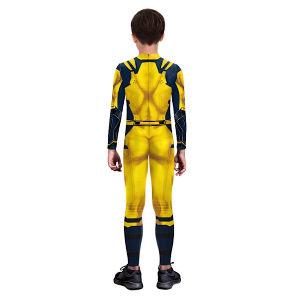 Halloween Kostym för Pojkar Deadpool 3 Wolverine Cosplay Jumpsuit Festkläder Wolverin XL