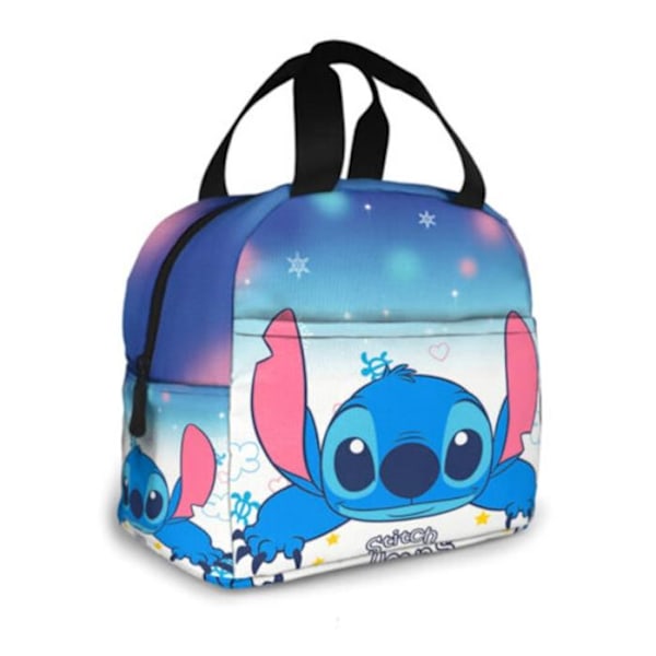 Stitch Lunch Bag, Bärbar Återanvändbar Termisk Isolerad Lunchlåda för Vuxna och Barn, Lunchväska för Kontor Skola #4