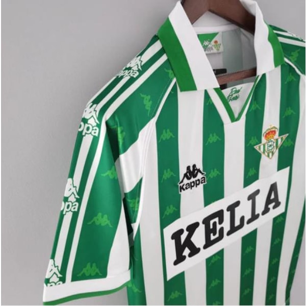 96-97 Real Betis Hemma Retro Tröjor Fotbollströjor Toppar 96-97 Real Betis Home 2XL