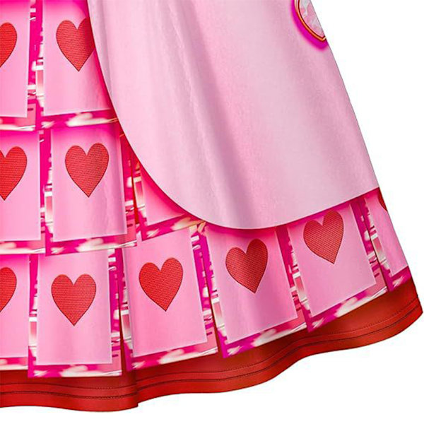 The Rise of Red Cosplay Vuxen Prinsessa Rosa Bridget Klänning Kostym för Barn Flickor 110cm