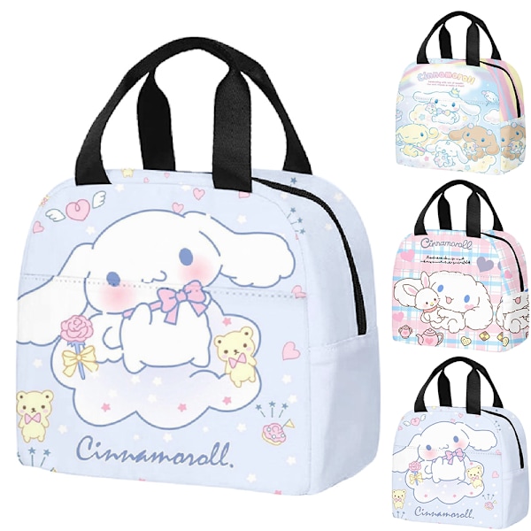 Cinnamoroll Lunch Bag, Bärbar Återanvändbar Termisk Isolerad Lunchlåda för Vuxna och Barn, Lunchväska för Kontor Skola #2