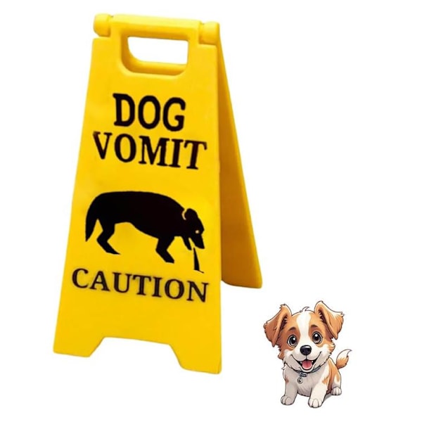 Kattkräks Skylt, Hundkräks Skylt - 3D-tryckt Varning Kräks Skylt, 4 Tums Katt/Hund Kräks Skylt, Rolig Katt Skylt Dekoration Dog