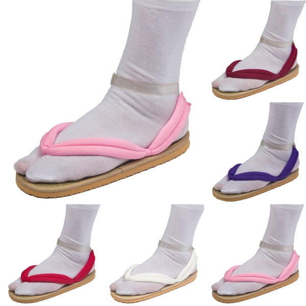 Anime Kvinnor Herr Cosplay Clog Skor Festrekvisita Japanska Oshitari Tofflor Pink 27cm(42-44)