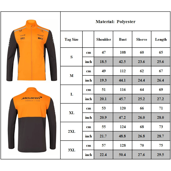 F1 Racingjacka för män 2023 Team Softshelljacka - Vattentät jacka 3XL