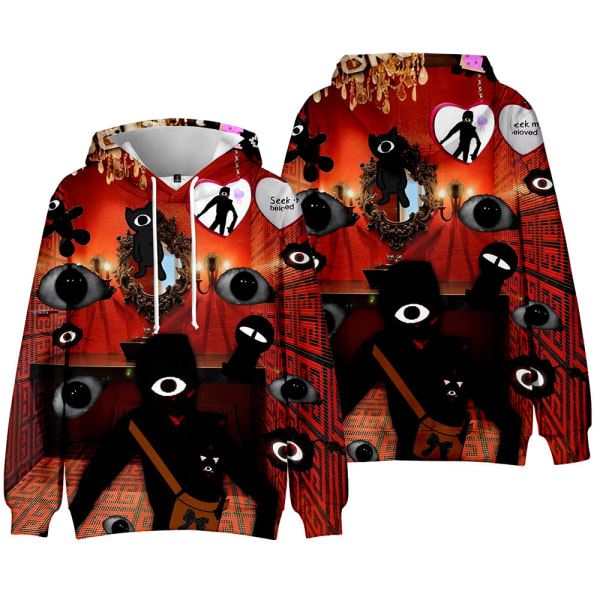 Barn 3D Escape from the gate Hoodie Sweatshirt Långärmad kappa C 150cm