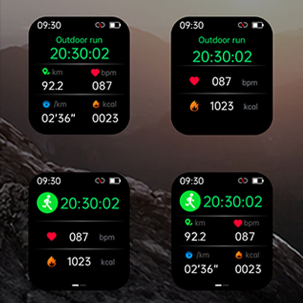 Unisex Multifunktionell Smartwatch Hjärtfrekvens Blodtrycksmätare för Android iOS Klocka Pink