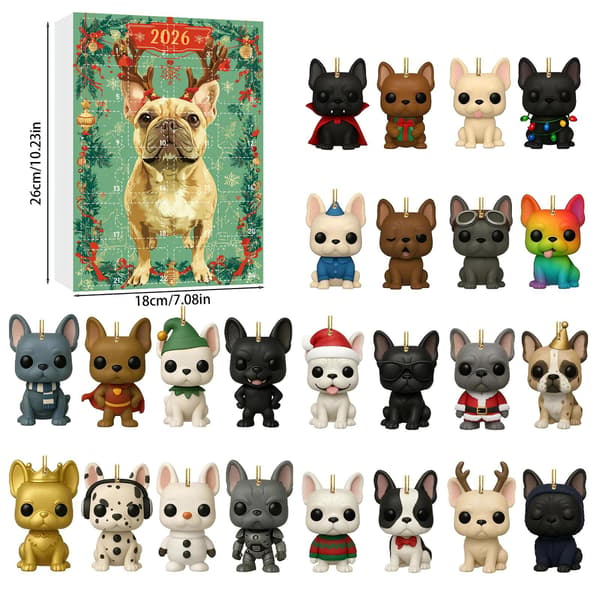 2026 Julekalender Blind Box: Kjæledyrhund Sjarm Blind Box - Julekalender