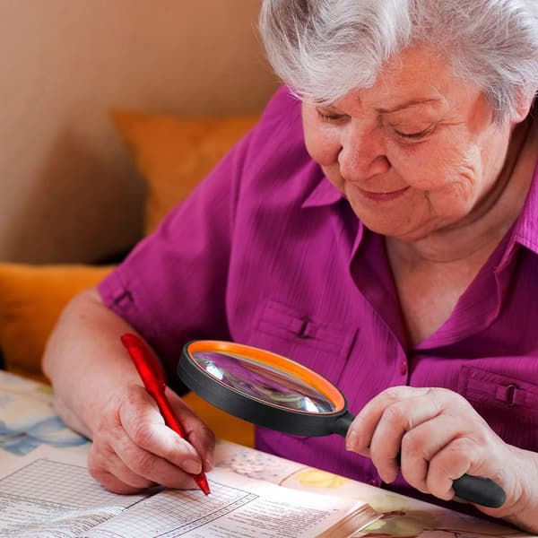 Magnifying Glass 10X Handheld Reading Magnifier - 100mm Large Magnifying Glass