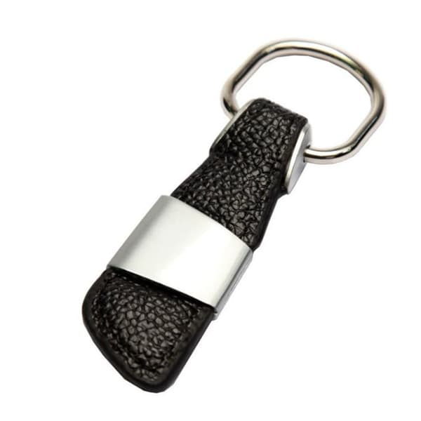 Genuine Leather Toyota Keychain Gift Box - Black Svart one size
