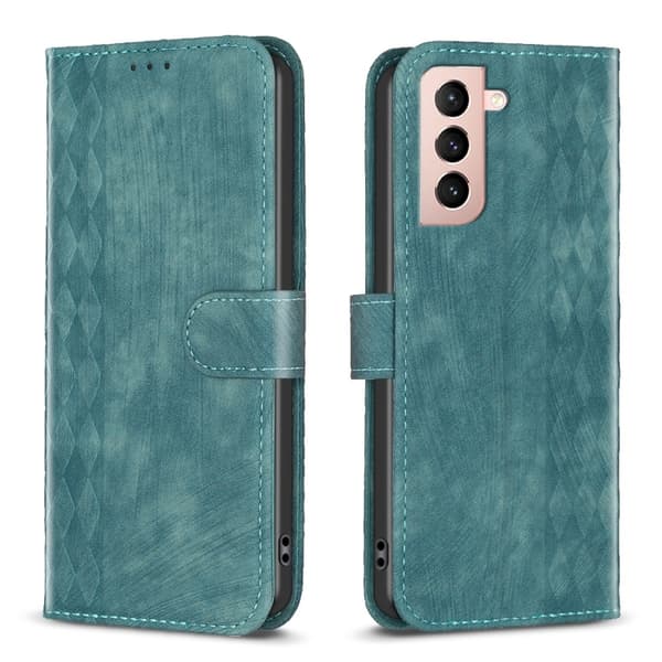 Samsung Galaxy S21 5G Etui i ternet præget læder grøn