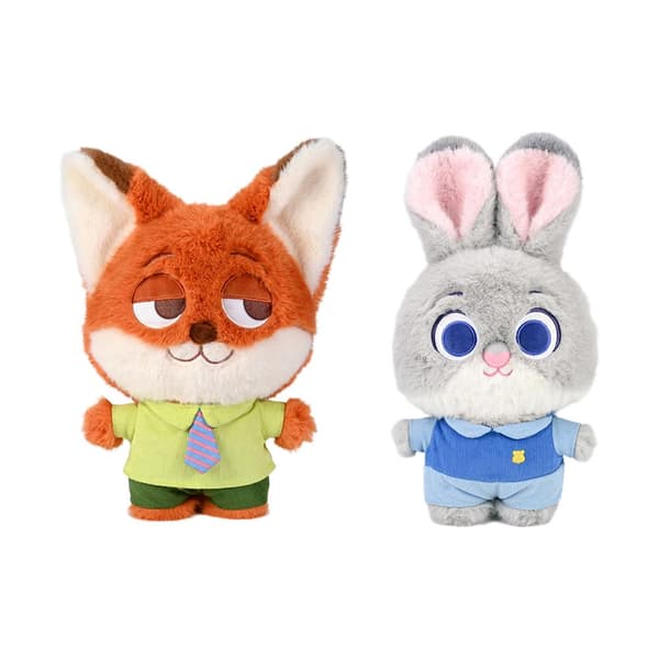 Zootopia Plush Toy Anime Cartoon Rabbit Doll Nick King Stuffed Pillow Gift Fox Kids E3g
