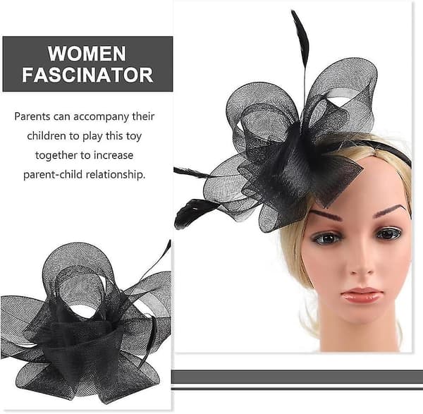 Fascinator Hårklemme Blomst Slør Pannebånd Cocktail Teselskap Pannebånd Flapper