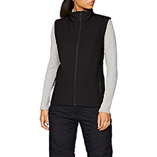 Result Core Dam/Kvinnor Tryckbar Softshell Väst S Svart / Svart Black / Black S