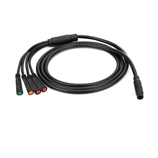 Vandtæt 8-bens hovedkabel til elcykelcontroller, instrumentbrætforbindelseskabel 2PIN+3PIN+5PIN f