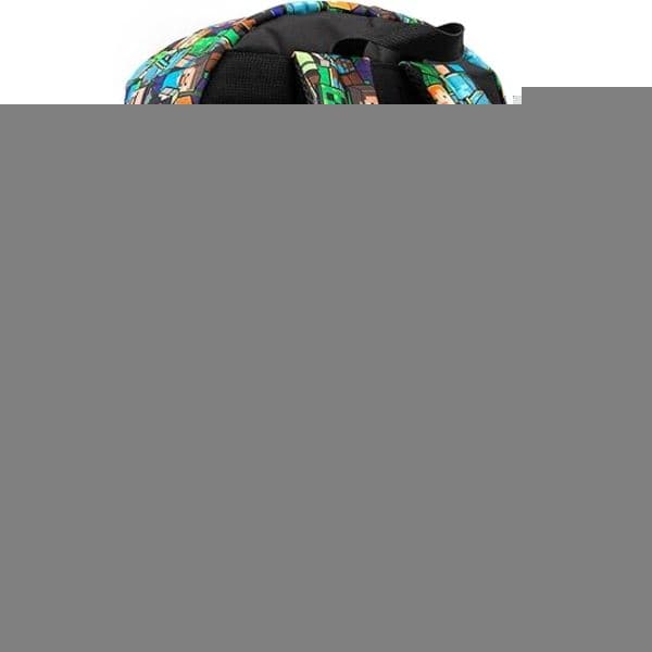 Compatible Minecraft Backpack For Boys Black School Backpack Kids Green Creeper Zombie Skeleton Enderman & Cave Spider C! C