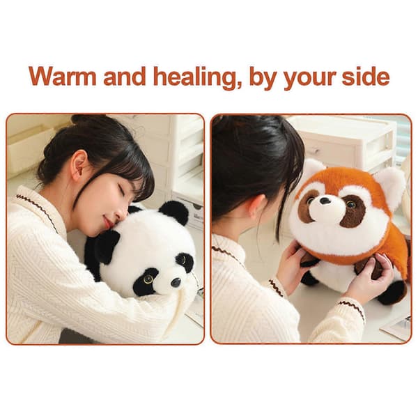 Giant Panda and Transforms into a Brown Red Panda. Red Panda Doll Plush Toy Transforms into a Giant Fox Doll, 100% New