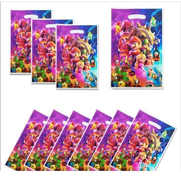 20-pack Super Mario Movie Godispåsar, Kalaspåsar, Födelsedagspresent Godispåsar