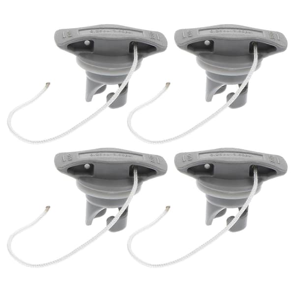 Paddle Board Replacement Valve Cap 4pcs Sealing Accessory for Inflatable Boats Kayaking Grey Grey 5.00X3.50X3.50CM