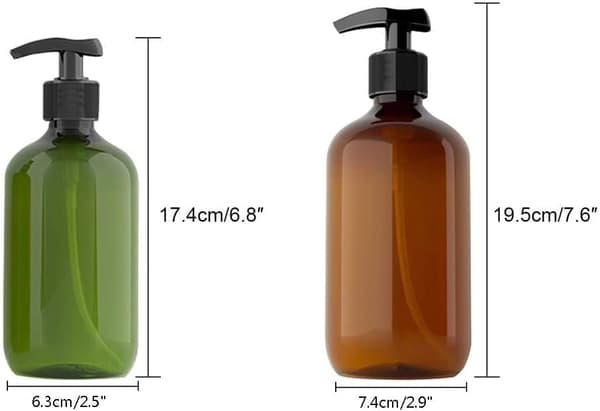 4 st stora tomma flaskor Kapacitet 300 ML(Grön) Grön