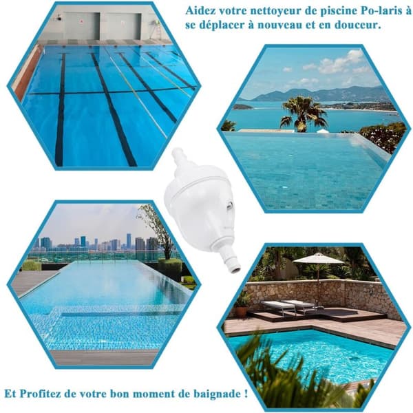 Nödbackventilbyte för Polaris 180, 280, 380, 480, 3900 Zodiac G52 Ventil
