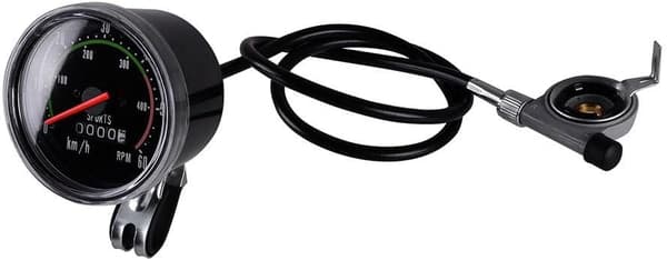 2025 Latest Model Old Style Bicycle Speedometer in KPH Analog Odometer Classic Style for 24”-27.5” Bicycle