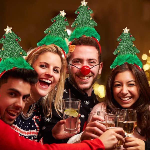 wxsp juletilhodebånd juletre-hodebånd, kostyme-hodebånd til jul for barn/voksne til julebord
