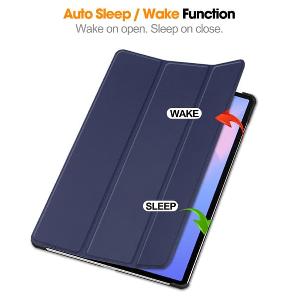 [KK] Compatible with Samsung Compatible with Galaxy Tab S10 FE Plus Case Tri-Fold with Pen Holder B