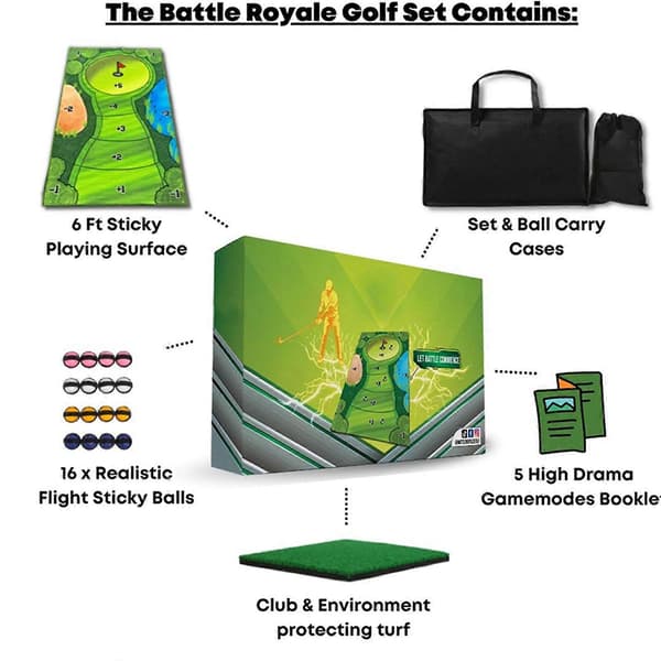 5-pack Putting Indoor Set Golf Training Aids, Golf Training Plastic Green green 150*80cm