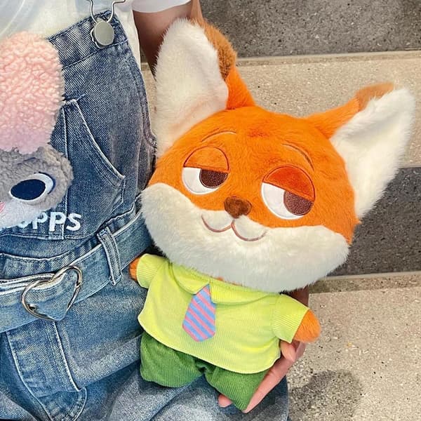 Zootopia Plush Toy Anime Cartoon Rabbit Doll Nick King Stuffed Pillow Gift Fox Kids E3g