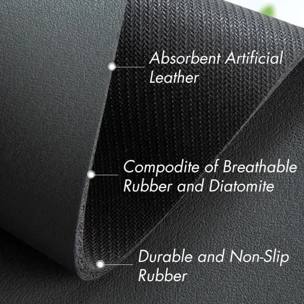 Kjøkkenkran Absorberende Matte Silikon Vask Sprutbeskyttelse Grå gray 13.8*38cm