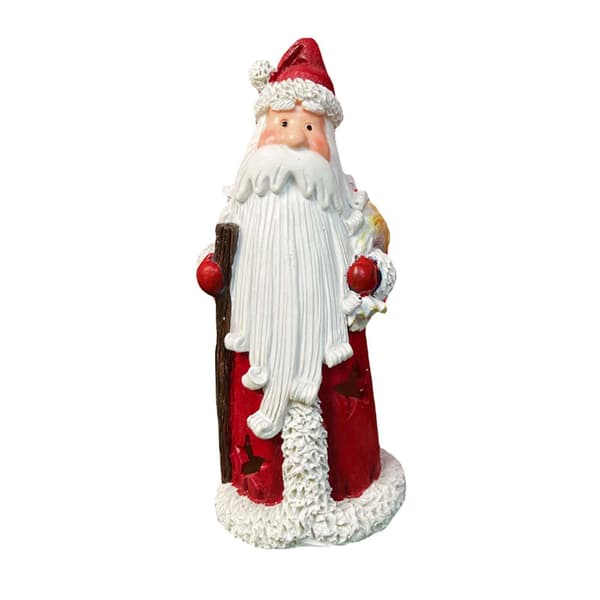 Julenissedukke Søt julefigurdekorasjon til julebar julefest rød 6,7x6,7x16,6cm