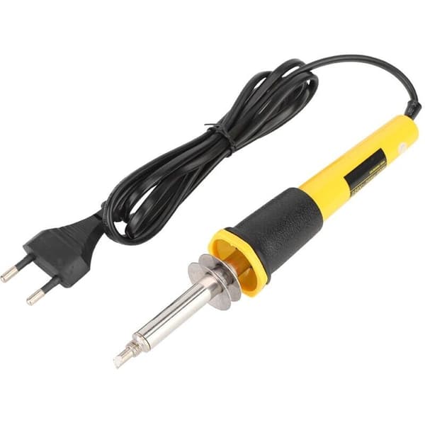 40W Electric Pyrography Pen - 400℃ Temperature Rubber Handle 5 Replaceable Tips 220V EU Plug
