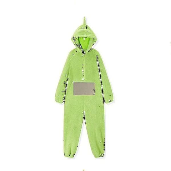 Teletubbies Onesie Pyjamas til Voksne Tyk Korallfleece Grøn L Grøn
