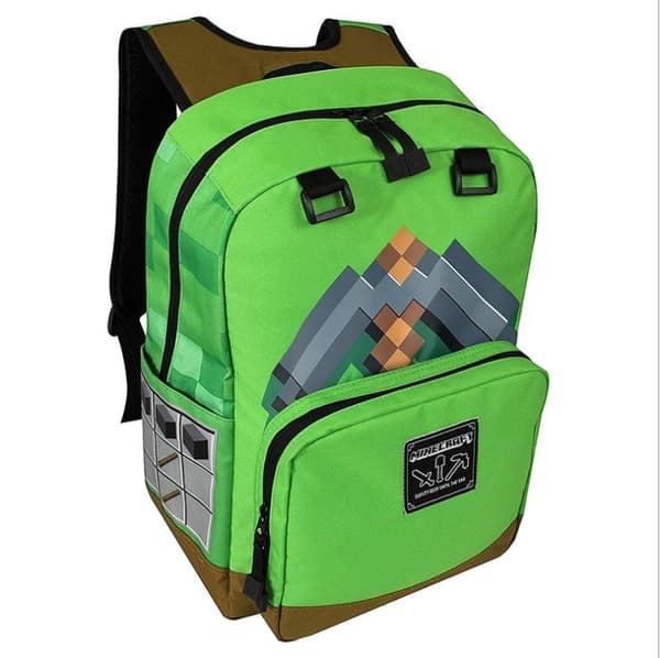 Minecraft Creeper Rygsæk Skole Taske Børn Drenge Gave D