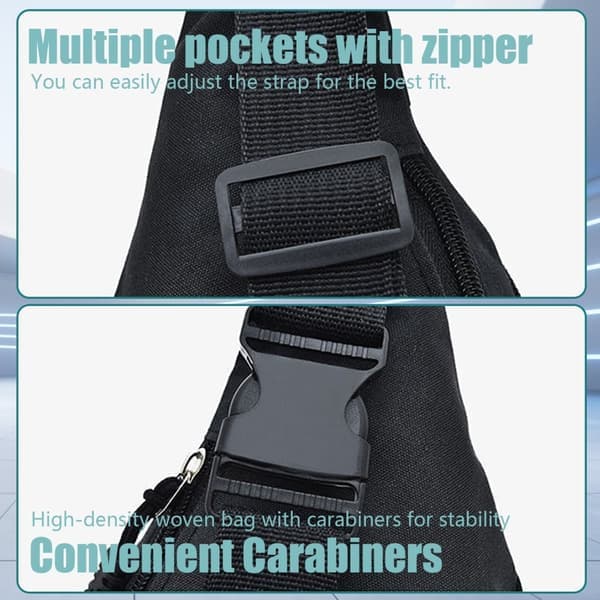 Multirum taljetaske, sort, 1-pak