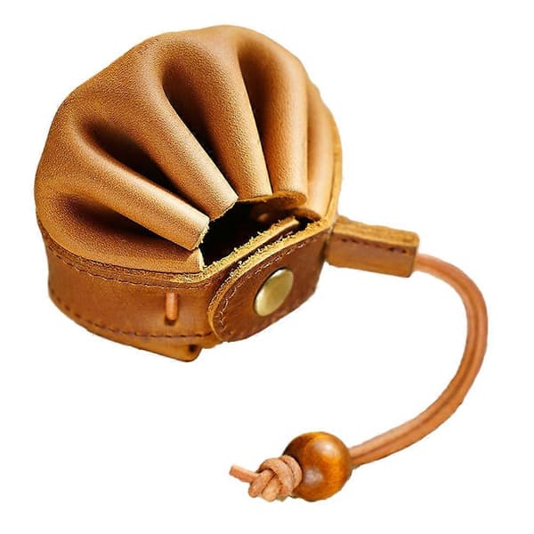 Vintage Medieval Faux Leather Dice Bag - Drawstring Pouch for D&D, RPG, Coin Storage