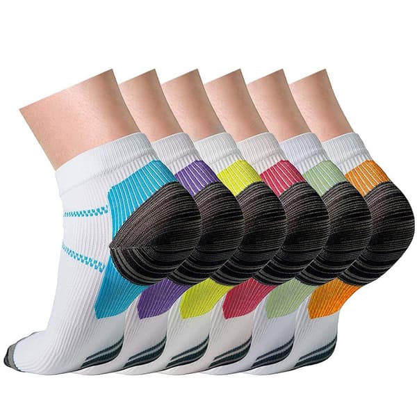 Lave kompressionsstrømper 6-pak S/M
