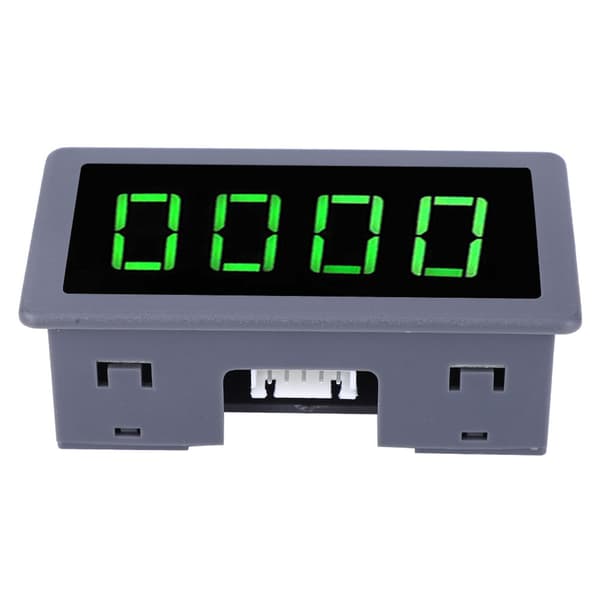 4-digit Green LED Tachometer RPM Speed Meter with NPN Hall Proximity Sensor