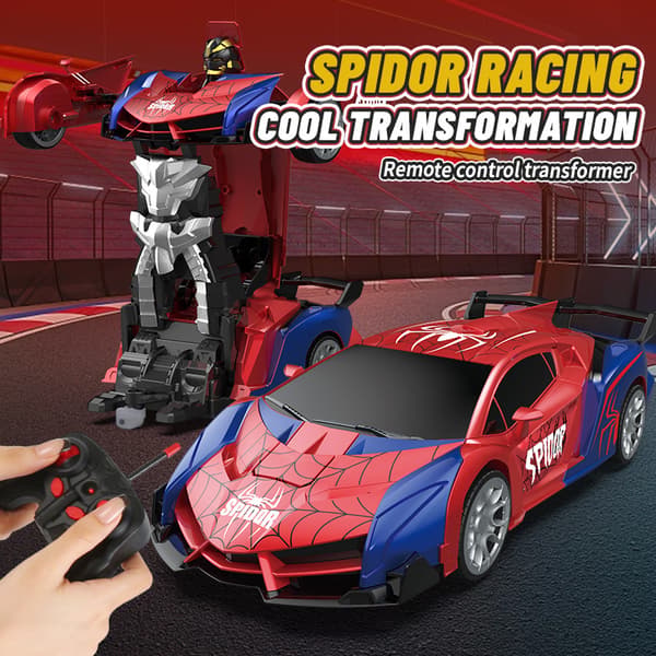 Spider Transform RC Billeker med øyne og lys Fjernkontroll Bil Deformasjon