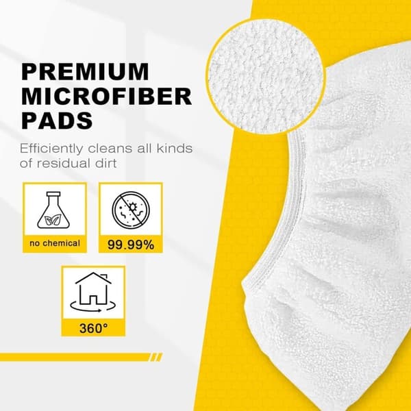KEEPOW 8 Pcs Microfiber Cleaning Cloths for Kärcher, Accessory Hand Nozzle SC 1, SC2, SC3, SC4, SC5 Steam Cleaner