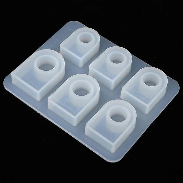 Square Silicone Ring Mold, Handmade Modern Transparent Jewelry Casting Kit