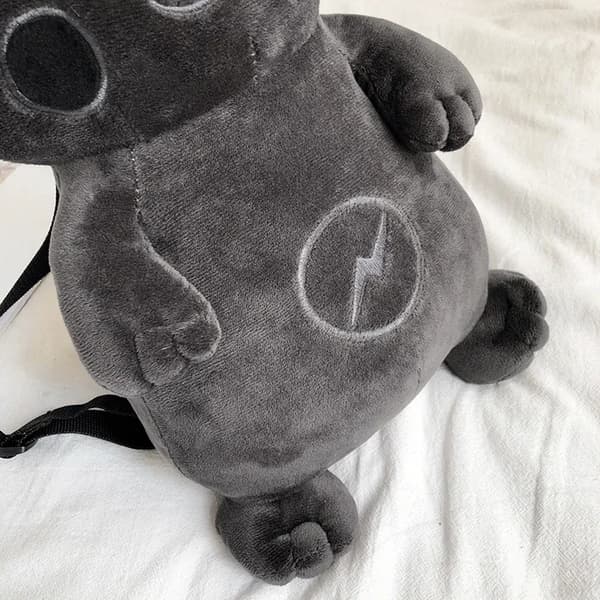 Monsters Lightning Dark Pikaghning pehmolelu musta black 42*29*9cm