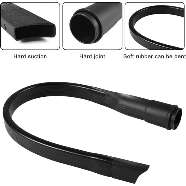 Flexible Flat Nozzle, Universal Vacuum Nozzle, Extra Long and Flexible Nozzle Tip, 62 cm Flat Nozzle, Suitable for 32 mm, for Cleaning